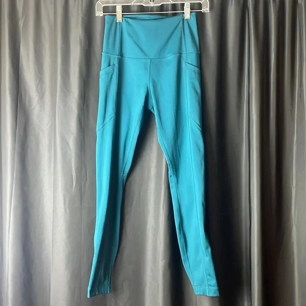 24 90 Degree Teal Pocket Leggings S‎